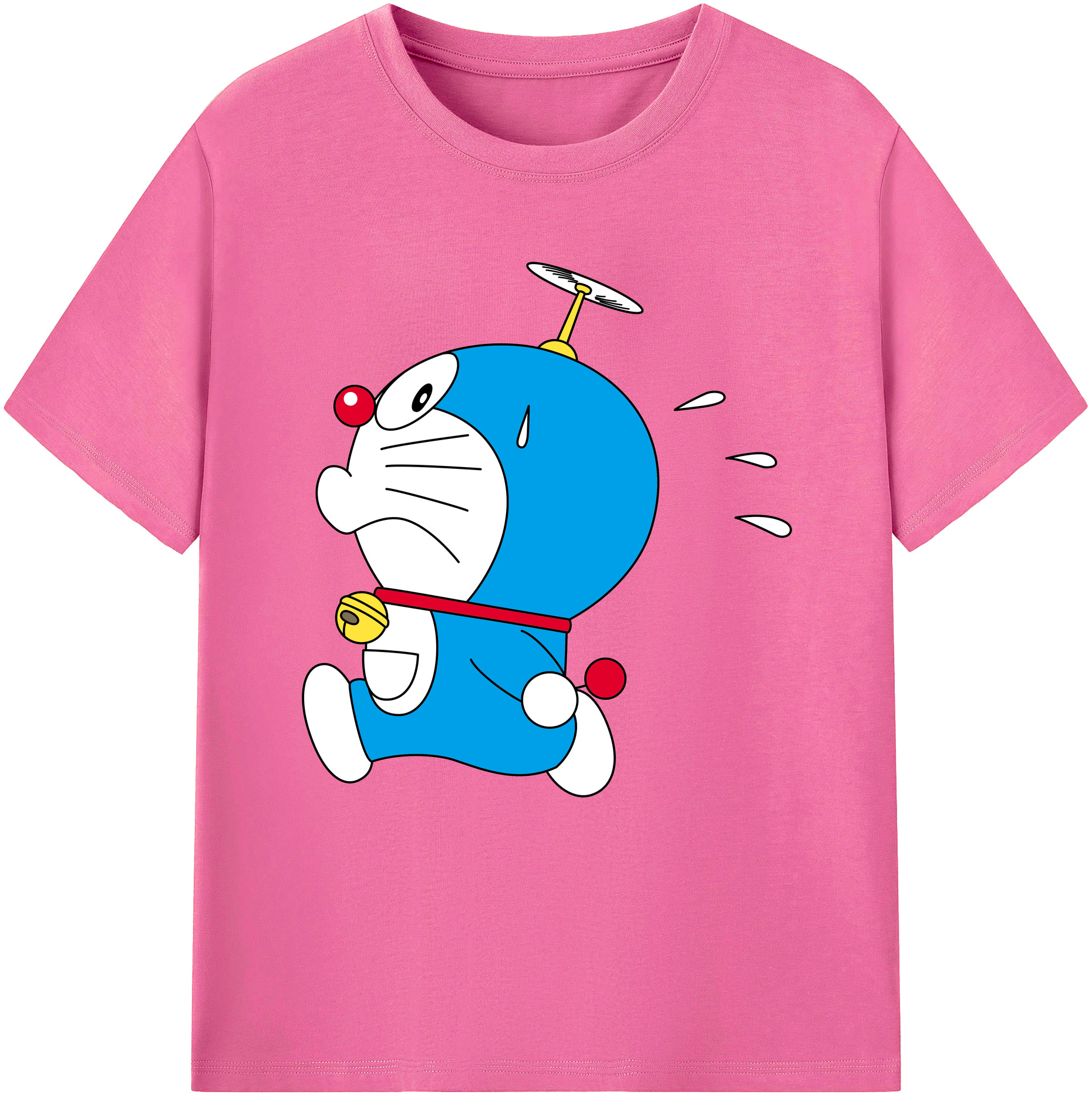 （画像用） ドラえもん Doraemon レディースカジュアルプリントTシャツ（綿100％）